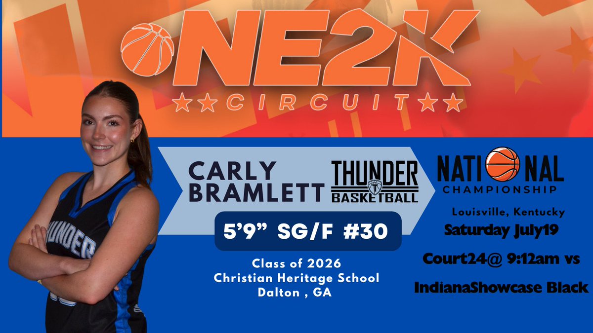 Carly Bramlett (@carly_deane30) on Twitter photo Last tournament… let’s do this 🏀💙<a href="/thunderbballinc/">Thunderbball</a> <a href="/NE2KHoops/">NE2KHoops</a> Last tournament… let’s do this 🏀💙<a href="/thunderbballinc/">Thunderbball</a> <a href="/NE2KHoops/">NE2KHoops</a>