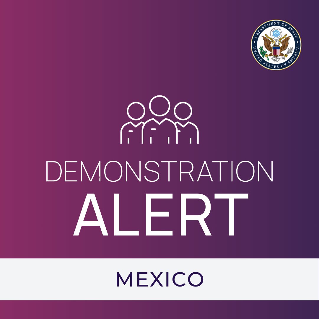 TravelGov's tweet image. Mexico City (Tlalpan, between Fuentes Brotantes and El Caminero): Demonstrations are expected to take place on Sunday, July 20 starting at 3:00 p.m. A previous demonstration occurred in the Roma and Condesa neighborhoods on July 4, and some in that group vandalized property and…