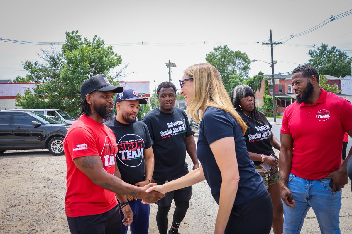 MikieSherrill's tweet image. Trenton's innovation and industry helped build New Jersey — but its residents are too often left behind.
I talked to Trentonians today about my administration’s plans to revitalize housing, promote public safety and take on gun violence, and invest in programs that prepare…
