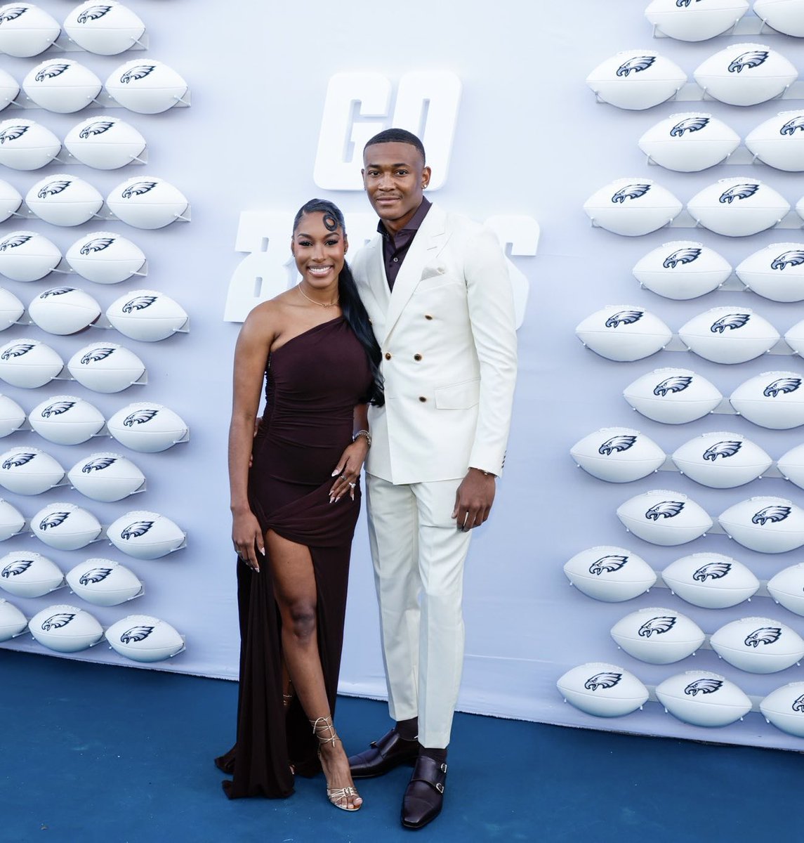 AJ Brown and DeVonta Smith at the ring ceremony 🦅💍

#FlyEaglesFly