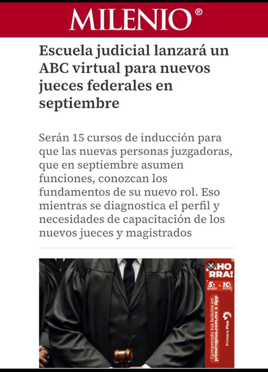 El surrealismo judicial mexicano. Ahora primero eres juez o jueza y luego aprendes a desempeñar tu función. Solo aquí.