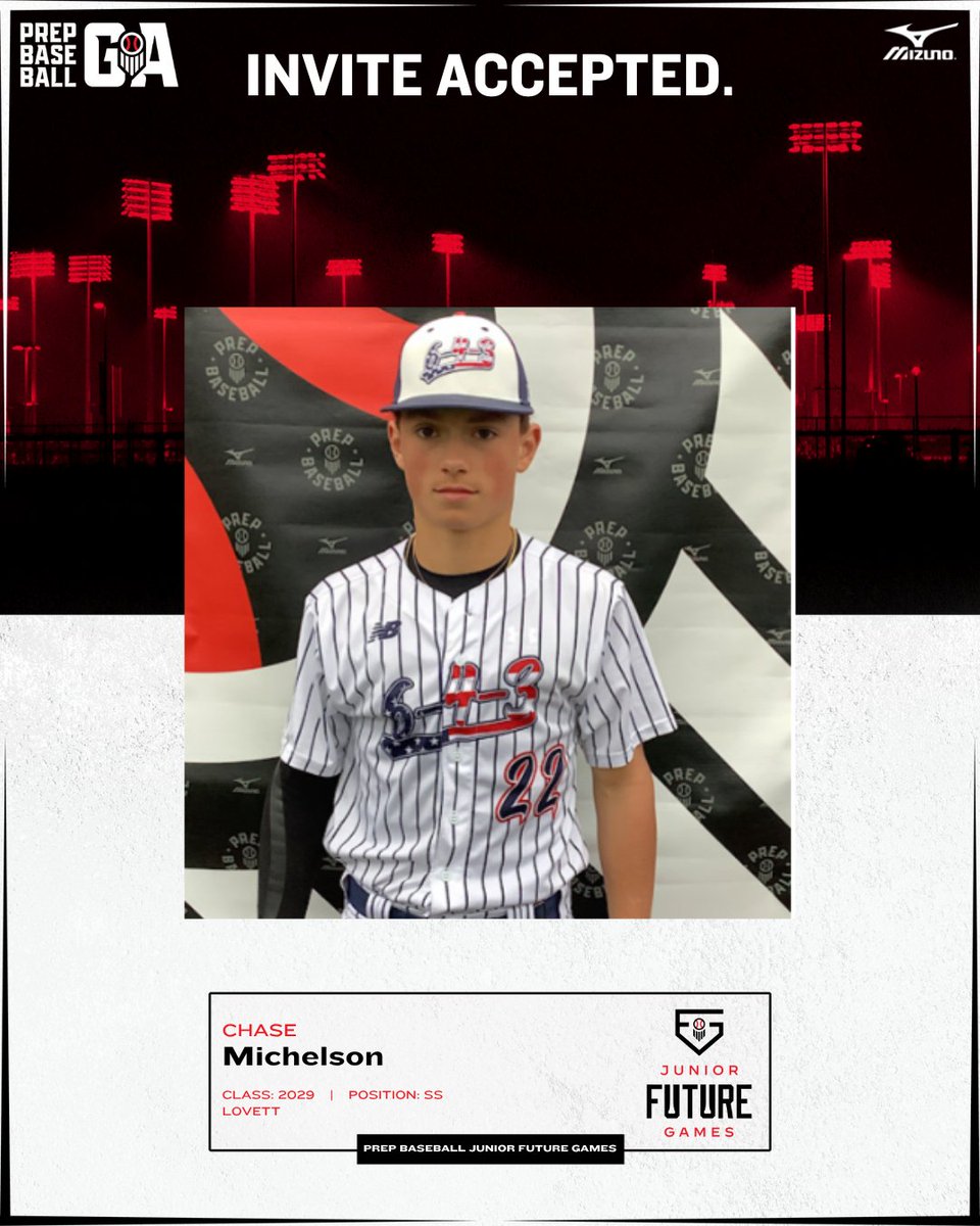 PrepBaseballGA's tweet photo. ‼️𝐖𝐄𝐋𝐂𝐎𝐌𝐄 𝐓𝐎 𝐓𝐇𝐄 𝐓𝐄𝐀𝐌 ‼️
𝟐𝟎𝟐𝟓 𝐉𝐮𝐧𝐢𝐨𝐫 𝐅𝐮𝐭𝐮𝐫𝐞 𝐆𝐚𝐦𝐞𝐬 ⭐

The following players are locked in to represent the 🍑 state at #PBJFG25.

+ '29 SS/RHP Chase Michelson
+ '29 UTL Holden Borland
+ '29 OF/LHP Brogen Stephens
+ '29 SS Liam Search https://t.co/czKqfJbP0W