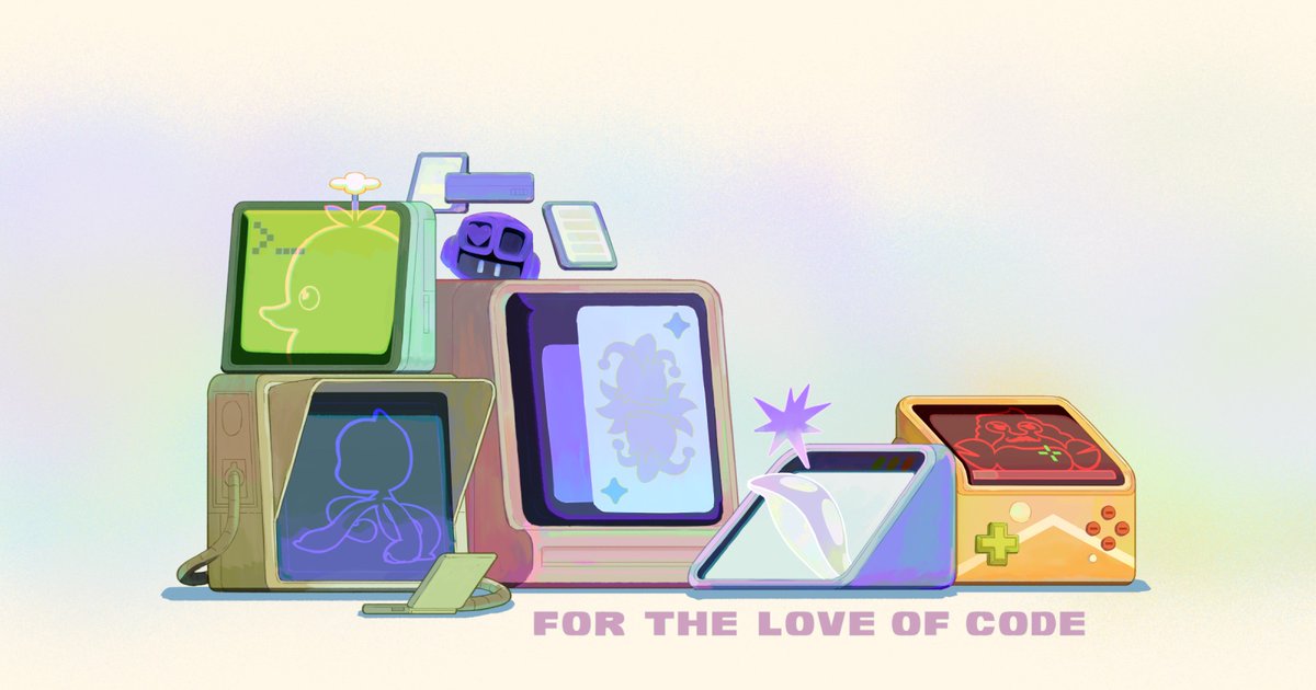 github's tweet image. Code can be a solution, but it can also be a spark. A sketch. A playground. The joy of typing something small and watching something unexpected come to life. #ForTheLoveOfCode is your invitation to build for the fun of it.
👉 No deadlines (well, one)
👉 No business plans
🎯…