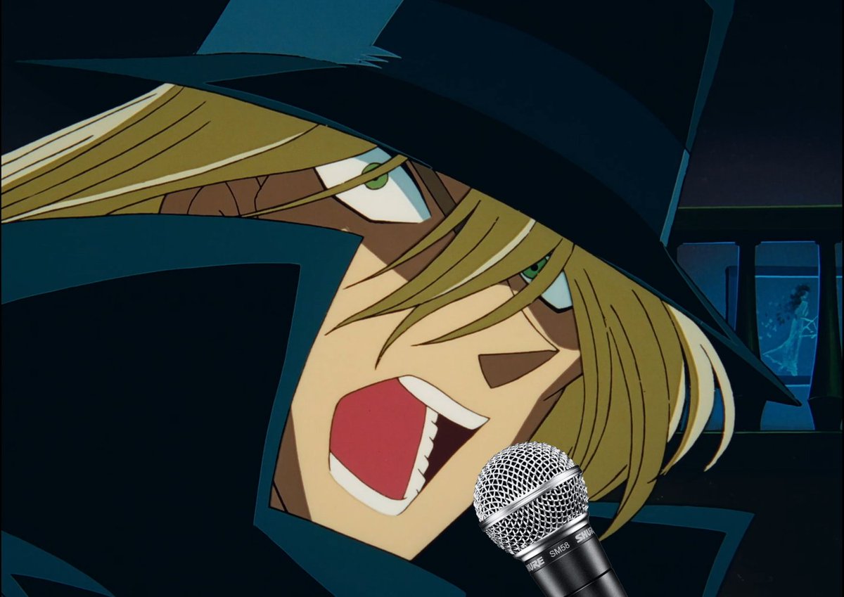 NickH_VA's tweet image. Detective Conan fans: Gin doing karaoke = Ginsing? What songs would the Black Organization belt out on karaoke knight? 🤔