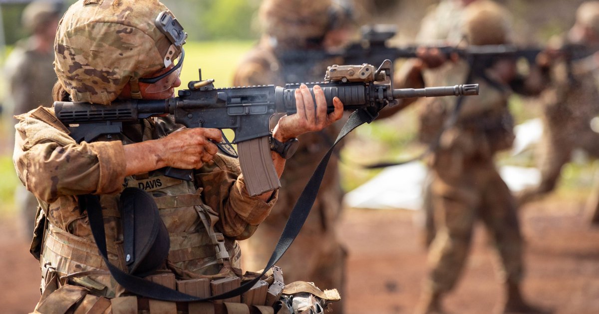 USARPAC's tweet image. @USARPAC is the dominant land force in the Indo-Pacific. We train hard, fight to win, and stand ready to defeat any enemy. Lethality, discipline, and warrior spirit define us.
America's Army: STRONG. LETHAL. UNMATCHED.
#Apply #Prevail #ThisWellDefend #NoBetterFriendNoWorseEnemy