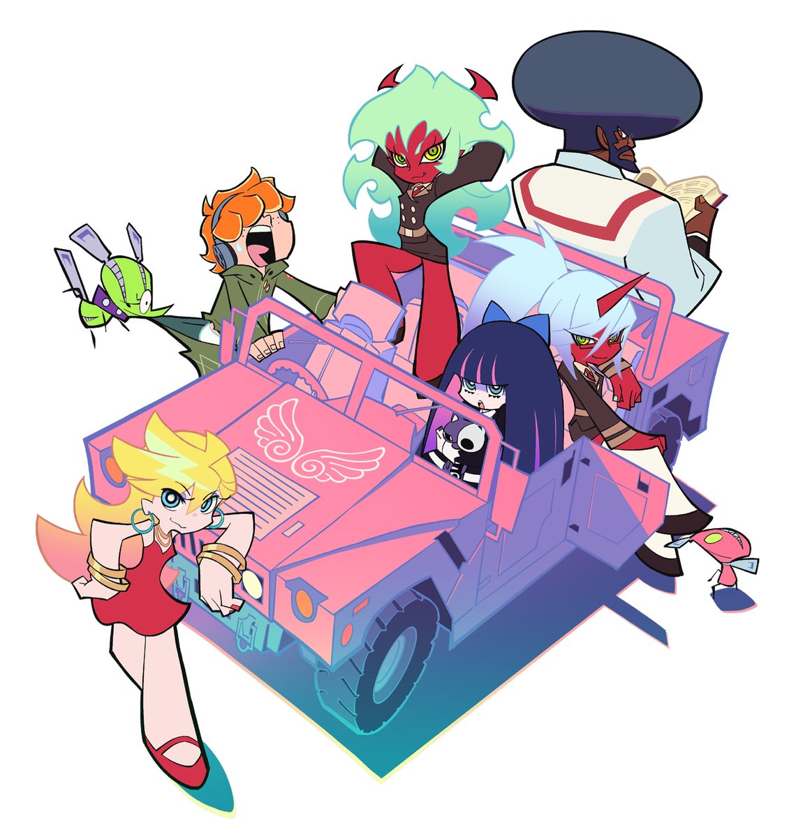 scantykn33socks's tweet image. what if panty and stocking with garterbelt was called poopy and sharting with farterbelt
