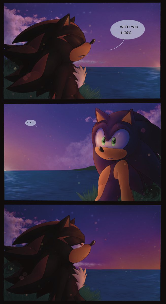 soft redraw from a 2023 comic i did🕺🌹
#sonadow
