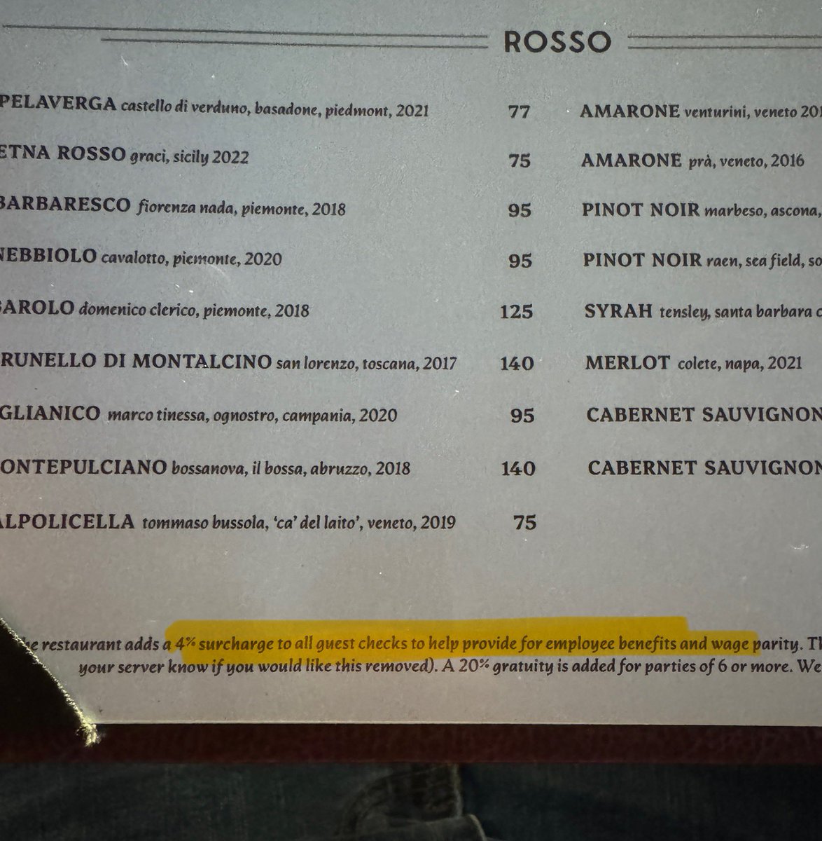 That’s cool. I’ll tip 16%.