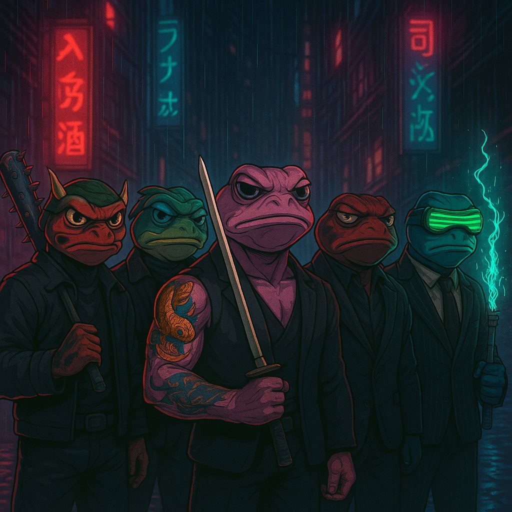 capt_morgan00's tweet image. You may not see the @CyberFrogsNFT on the TL much…
That’s because we move in silence.
Stacking cash.
Building empires.
Operating in the shadows of Neo Tokyo.
We’re not loud.
We’re lethal.
But that’s changing. We are here to run this space.
!FF THOR PRINTS.
🐸💸🌃