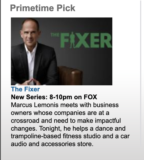 📣#TheFixerOnFOX <a href="/marcuslemonis/">Marcus Lemonis</a> THE FIXER bit.ly/4nXQpsM