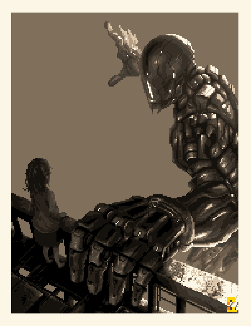 I've always wondered…
Can I still tell different textures if I only use a few colors?
Well, here’s the result—ta-da! 🎨✨

Happy weekend, fam. 💛
#pixelart #WIP #practice