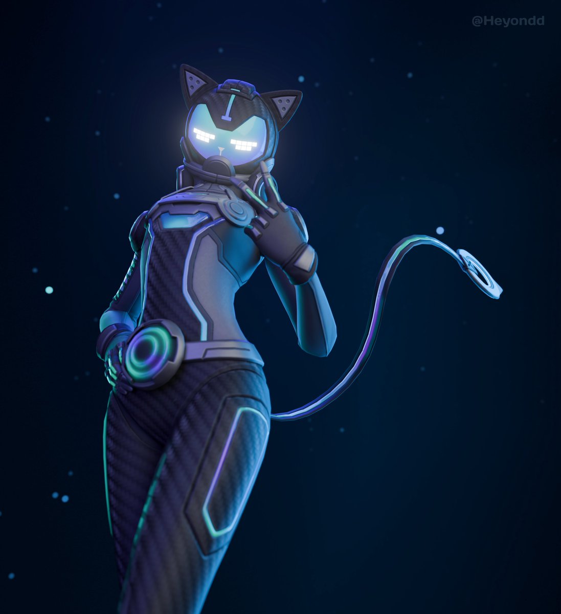 the new techno catgril
#fortniteart