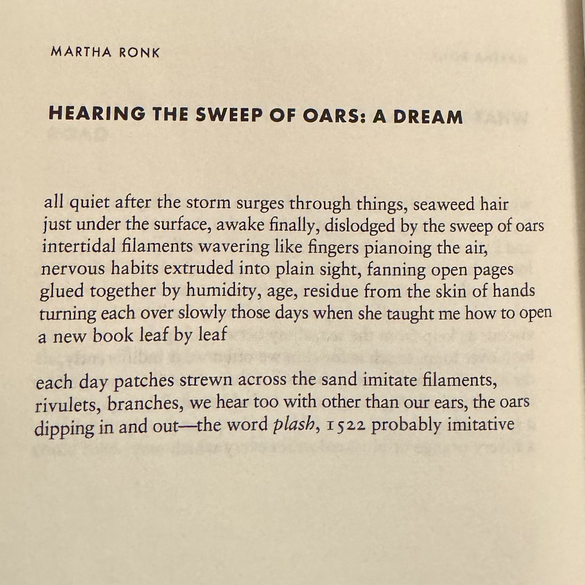maureenthorson's tweet image. “Nervous habits extruded into plain sight” A poem by Martha Ronk.