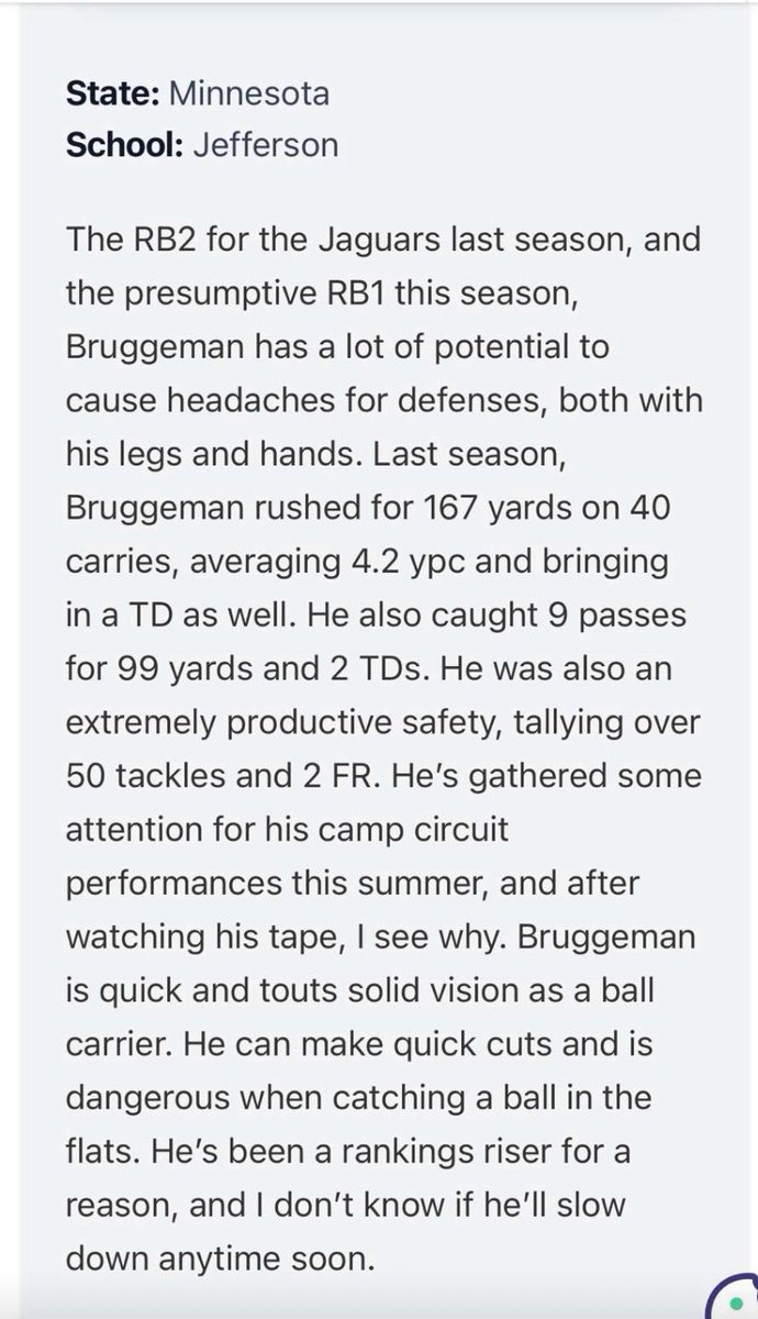 Abram "Abe" Bruggeman {2026} ATH (@abram_bruggeman) on Twitter photo Thanks <a href="/MNFBSpotlight/">MNFootballSpotlight</a> for the write up! <a href="/CoachWoodyJagFB/">Coach Woody M.Ed</a> <a href="/OJW_Scouting/">PrepRedzone Oliver</a> <a href="/NWahlScouting/">Nate Wahl</a> Thanks <a href="/MNFBSpotlight/">MNFootballSpotlight</a> for the write up! <a href="/CoachWoodyJagFB/">Coach Woody M.Ed</a> <a href="/OJW_Scouting/">PrepRedzone Oliver</a> <a href="/NWahlScouting/">Nate Wahl</a>