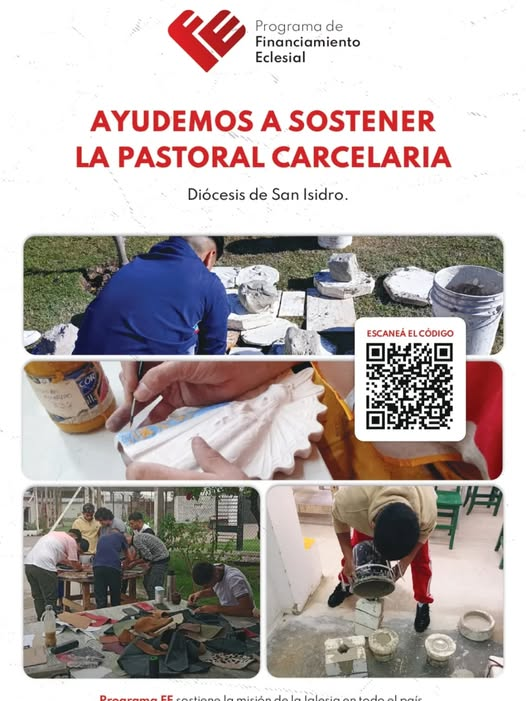Junto al <a href="/programafe/">Programa Fé</a> , te invitamos a colaborar con el trabajo y servicio de la Pastoral Carcelaria de nuestra diócesis.
Podés hacerlo ingresando a este link
programafe.org/donar/pastoral…
o escanea el código QR de la imagen.