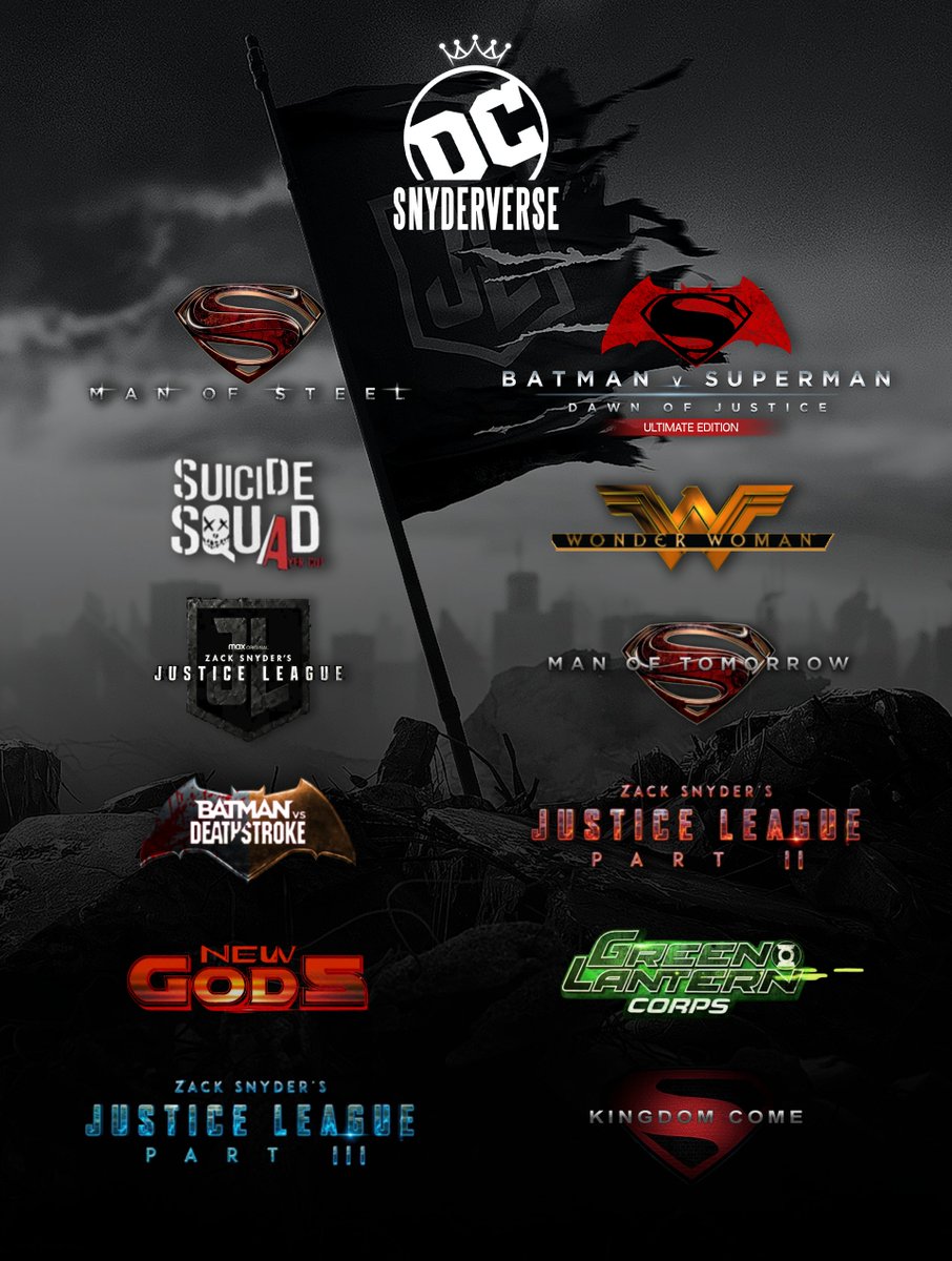 If they finish the SnyderVerse it would be one of the best cinematic universes of all time. #RestoreTheSnyderVerse
