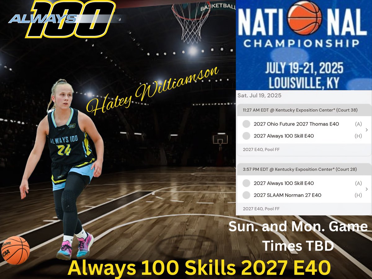 Haley Williamson (@haleyw1124) on Twitter photo Here is our updated schedule for tomorrow!
<a href="/Always100Sk27/">Always 100 Skills 2027E40/2028 Dream E40</a>
<a href="/vjhAlways100/">Always 100</a>
<a href="/RyneRobinson24/">Ryne Robinson,MBA</a> Here is our updated schedule for tomorrow!
<a href="/Always100Sk27/">Always 100 Skills 2027E40/2028 Dream E40</a>
<a href="/vjhAlways100/">Always 100</a>
<a href="/RyneRobinson24/">Ryne Robinson,MBA</a>