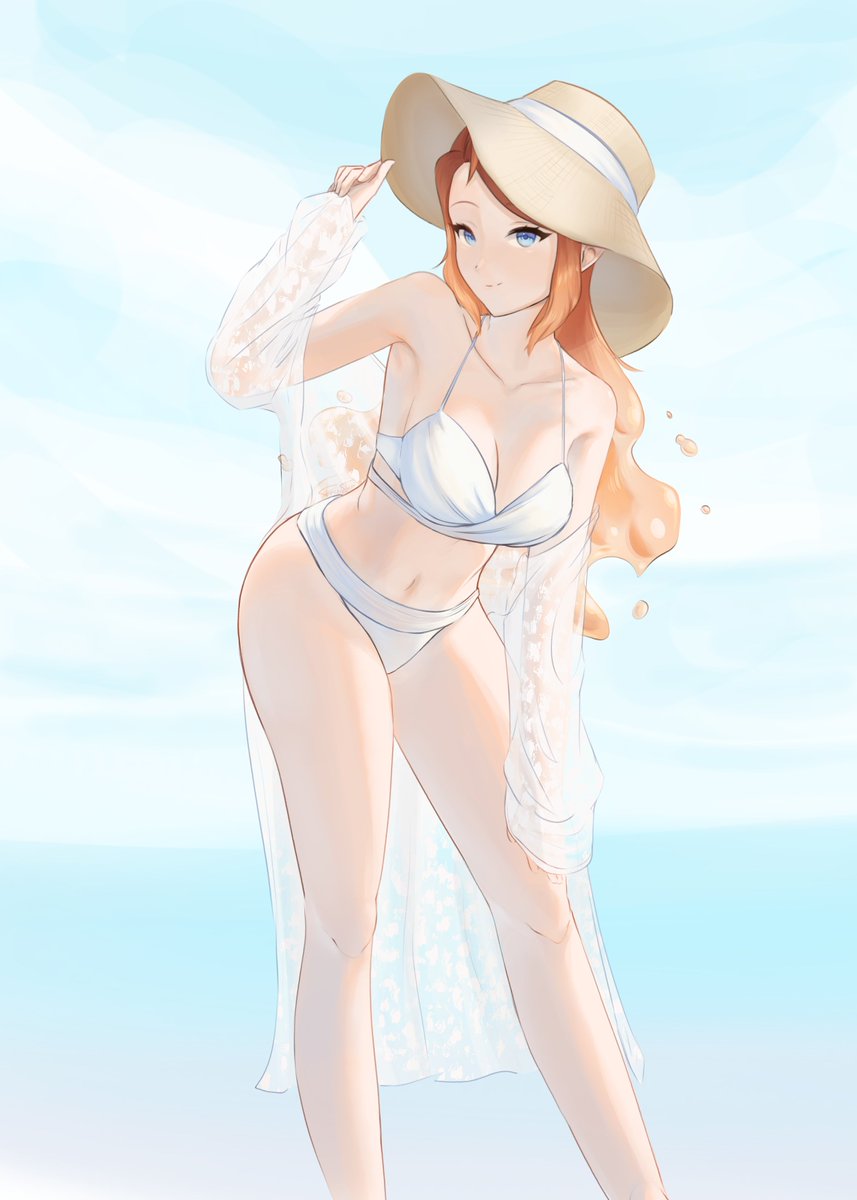 FreshTeaVT's tweet image. Beach time✨🤍
#illustration #イラスト