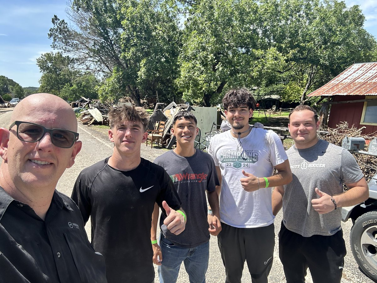 Matthew Allen (@mattallentx) on Twitter photo Lifelong friends, teammates & competitors serving a few families together in Hunt. I’m proud of these young men for representing themselves, their community & their schools well! <a href="/TAMUSA_MSoccer/">TAMUSAMensSoccer</a> <a href="/OLLUSaints/">OLLUSaintsAthletics</a> <a href="/TrinitySoccerTX/">Trinity University Men's Soccer</a> Lifelong friends, teammates & competitors serving a few families together in Hunt. I’m proud of these young men for representing themselves, their community & their schools well! <a href="/TAMUSA_MSoccer/">TAMUSAMensSoccer</a> <a href="/OLLUSaints/">OLLUSaintsAthletics</a> <a href="/TrinitySoccerTX/">Trinity University Men's Soccer</a>