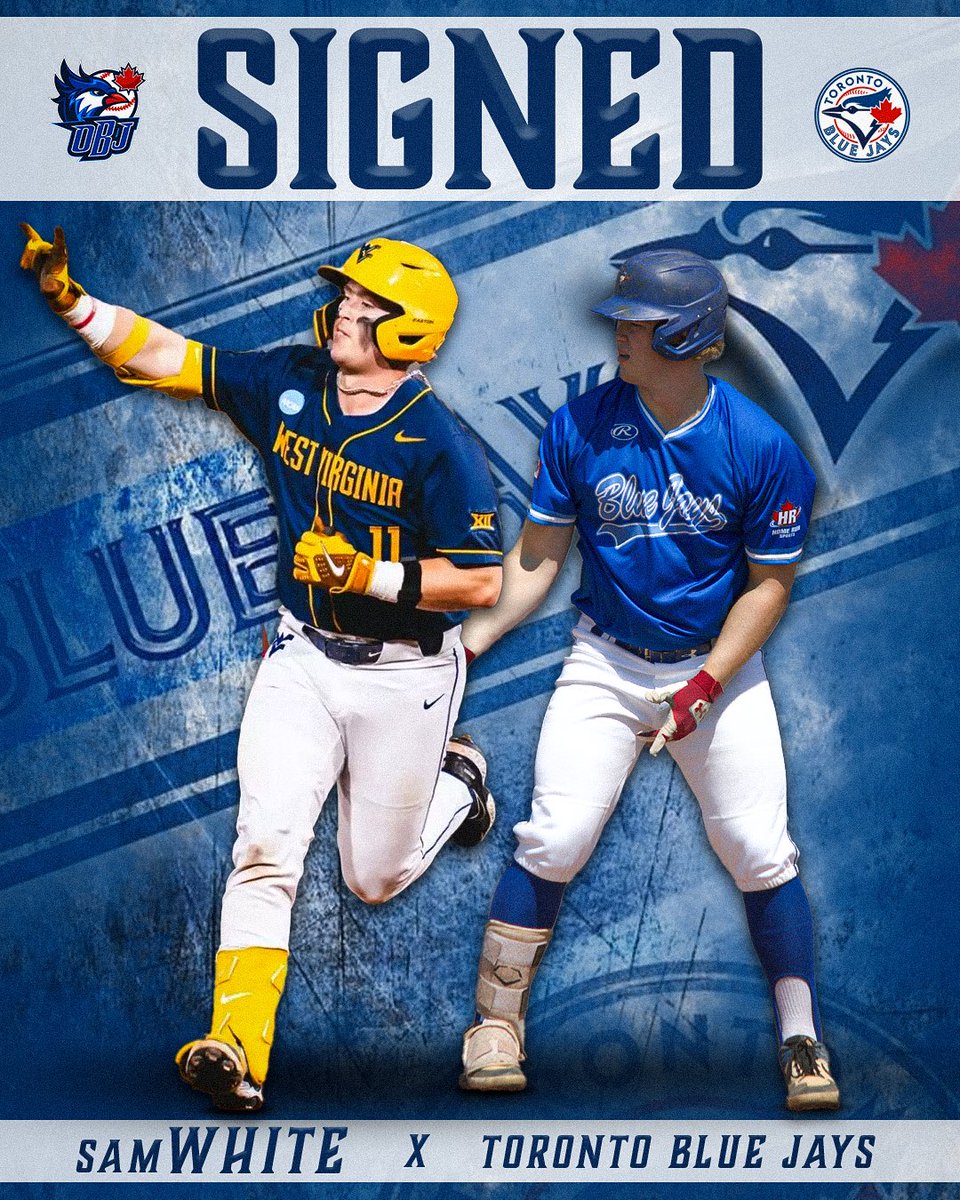 OntarioBlueJays's tweet image. Sammy is still a Blue Jay! 🐦🔥
Congratulations to OBJ Alum Sam White on signing a free agent deal with the Toronto Blue Jays!
#OBJFam