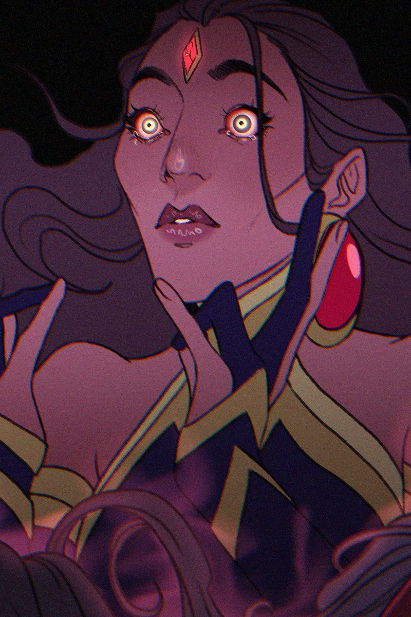 Samandriade's tweet photo. Losing control 🐦‍⬛
.
#teentitans #raven #dccomics #desiraven #characterdesign https://t.co/S5ThlAdrJK