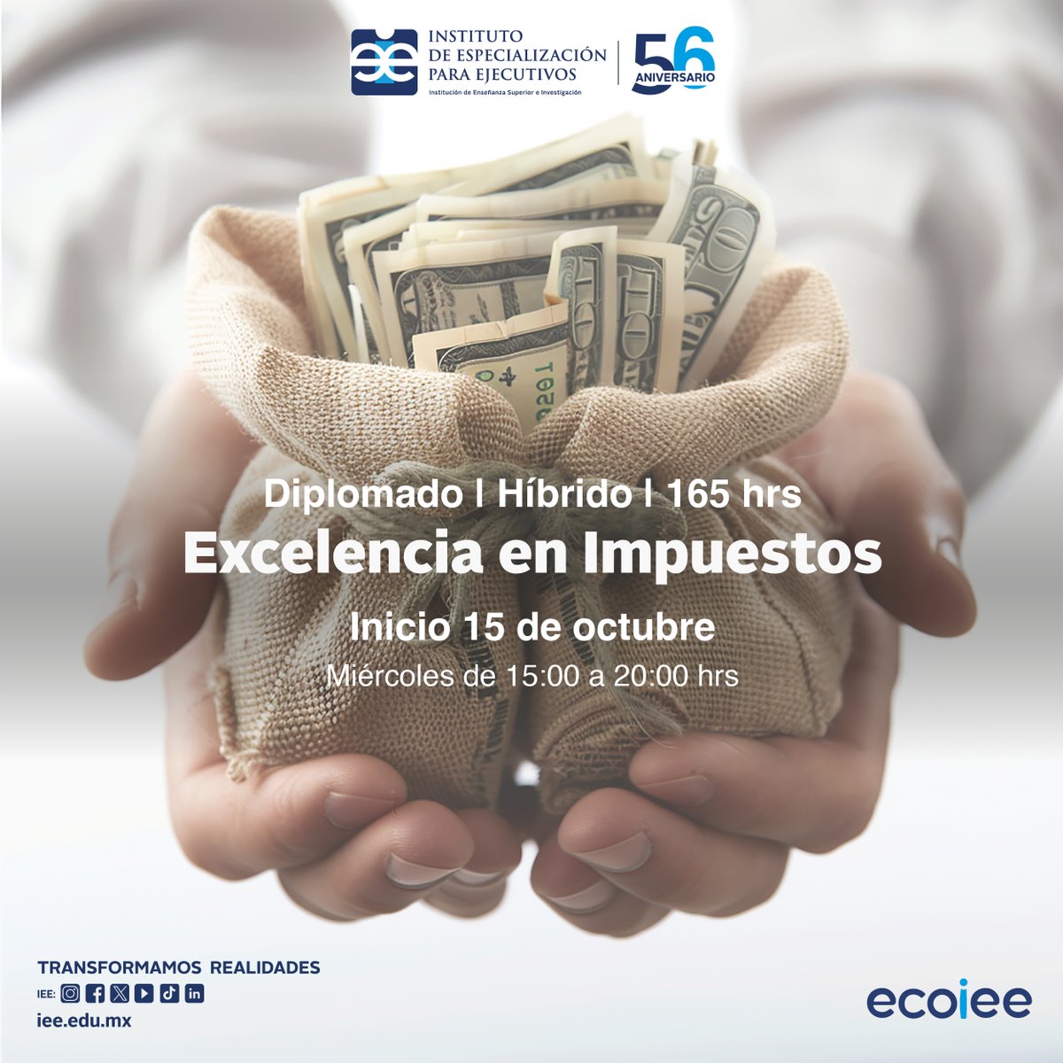 📊   Conviértete en experto fiscal con enfoque práctico y actualizado.
Desarrolla una visión integral en materia impositiva.
🧾 ¡Inscríbete al diplomado!
Contacto:📱81 8348 0212
✉️martha.sanchez@iee.edu.mx