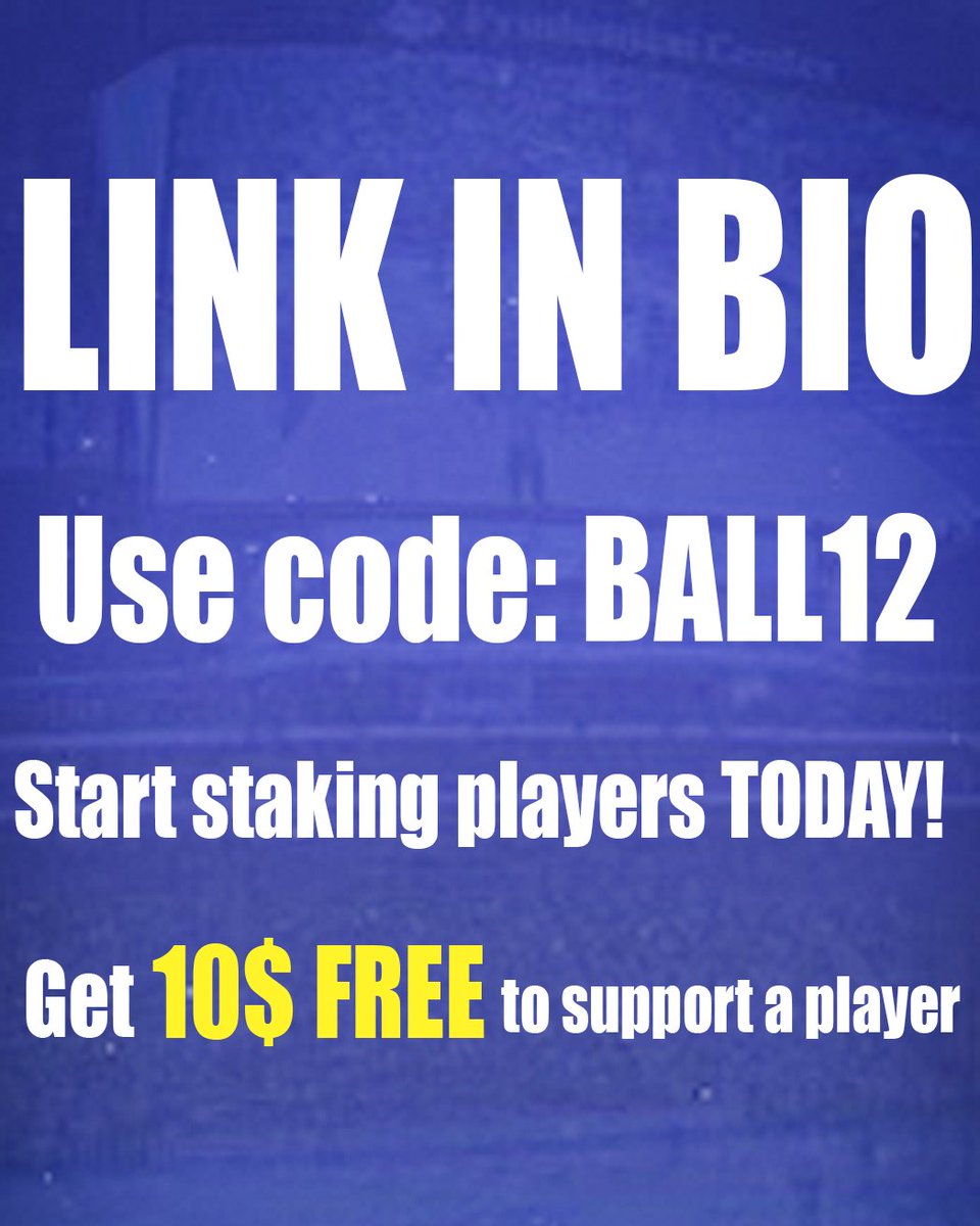 pirateprotein's tweet image. fanstake.com/teams/34/s/set…
Fanstake is giving a free 10$ for you to stake the team. Please click the link and claim your free 10$ to put on the team.