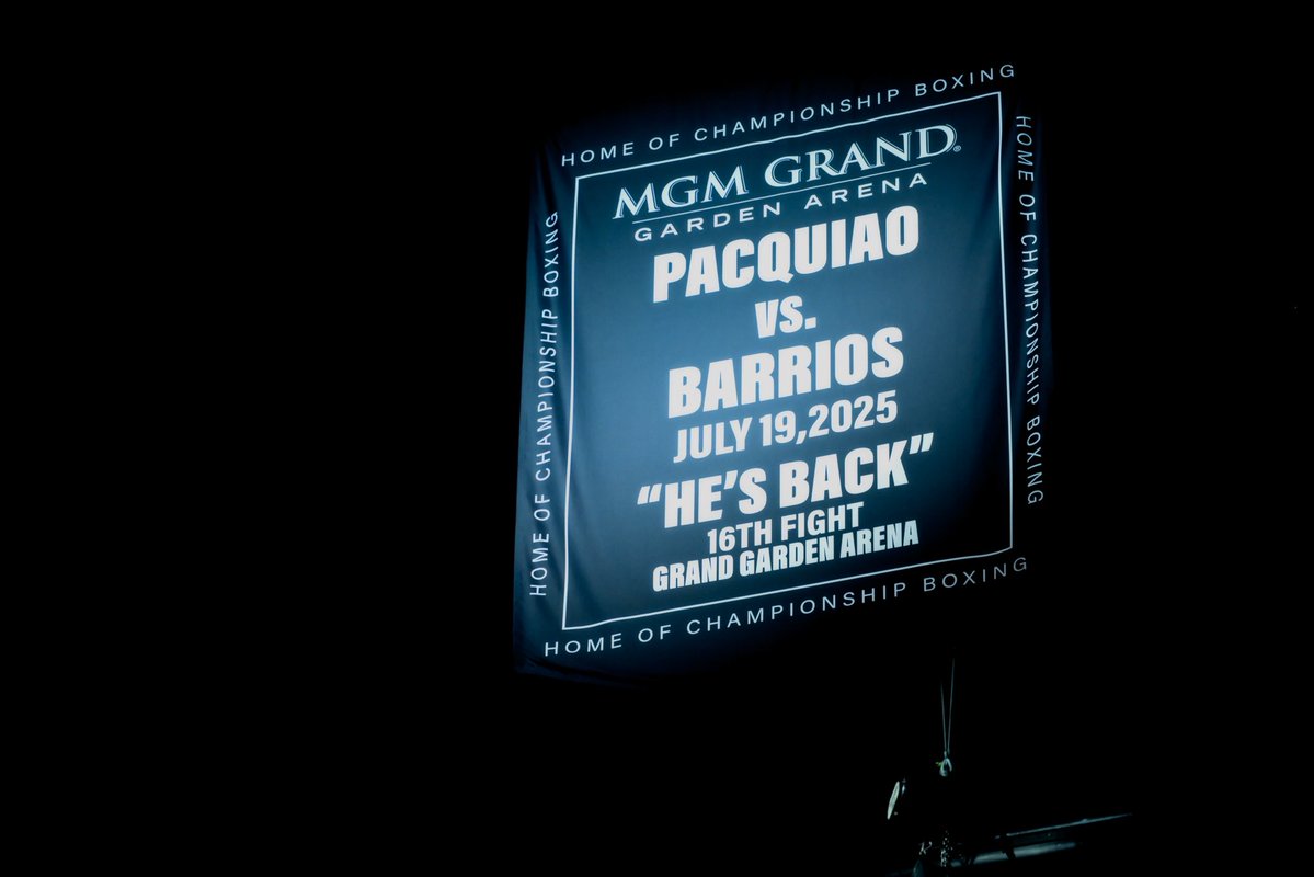 MannyPacquiao's tweet image. Let’s get ready to rumble! 👊🏽
#PacquiaoBarrios | July 19 | PBC PPV on @PrimeVideo