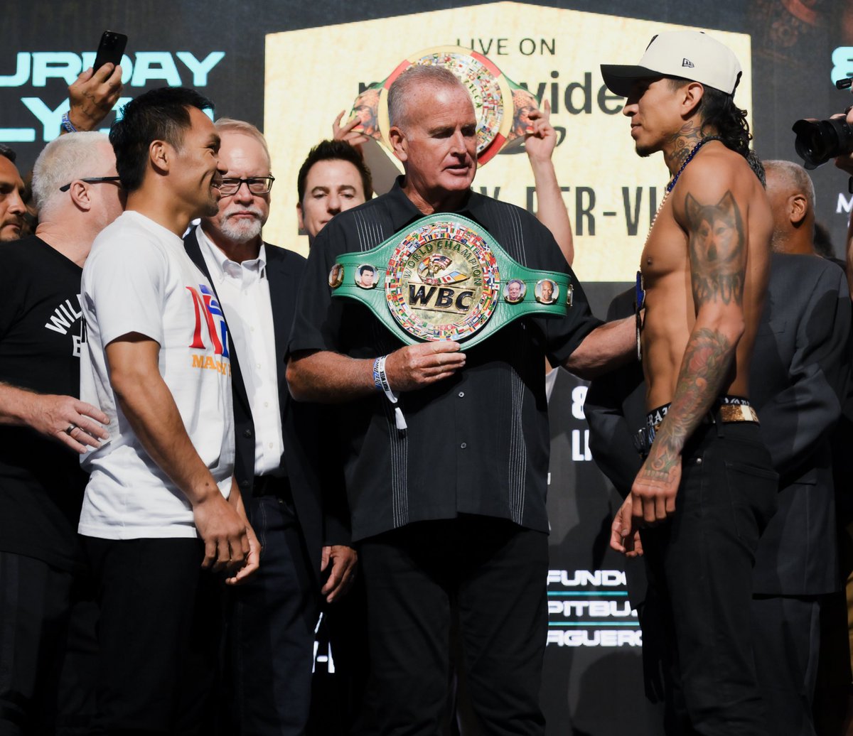 MannyPacquiao's tweet image. Let’s get ready to rumble! 👊🏽
#PacquiaoBarrios | July 19 | PBC PPV on @PrimeVideo