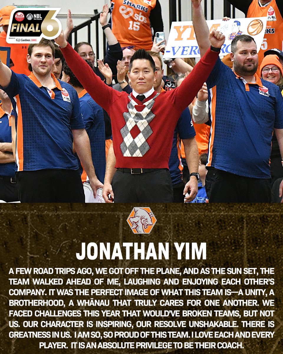 Coach Jonathan Yim has seen this team become a true whānau - now there’s one job left. The Grand Final vs the Saints tomorrow at 2:30 pm.

📸 Katrina Parish