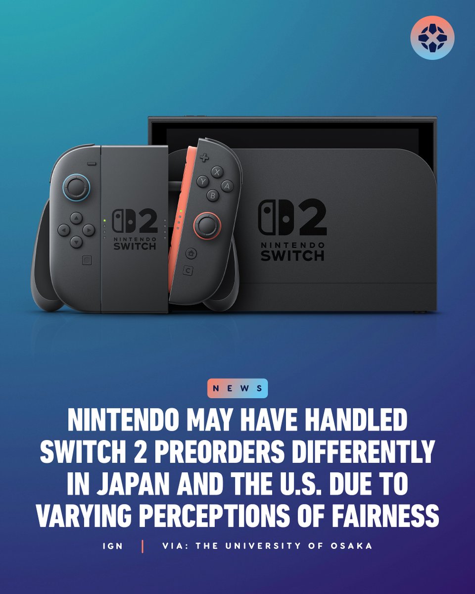 IGN's tweet image. A Japanese study sought to answer why Nintendo offered Switch 2 preorders through a lottery system in Japan, but via “first-come, first-served” invites in the U.S. and other countries. Here's what it found: bit.ly/3UhTVR1