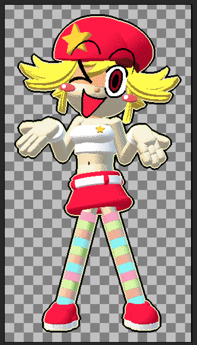 el_binos's tweet image. piu character render because very especial occasion 😃