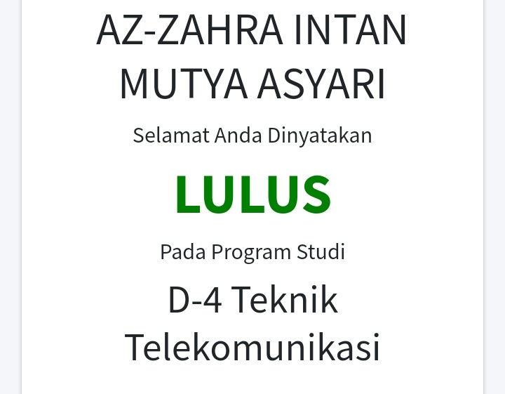 did we make it?                               semua akan bergeser pada waktunya:))