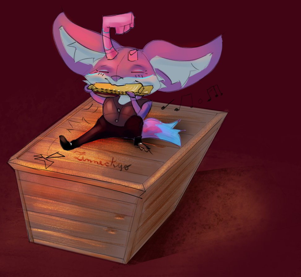 fenneckyo's tweet image. hamonic fox :3 #furryartwork #art