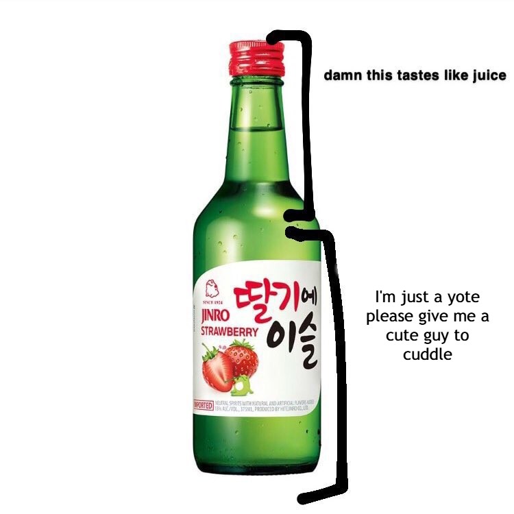 griffyote's tweet image. the lychee flavor got me like this tn