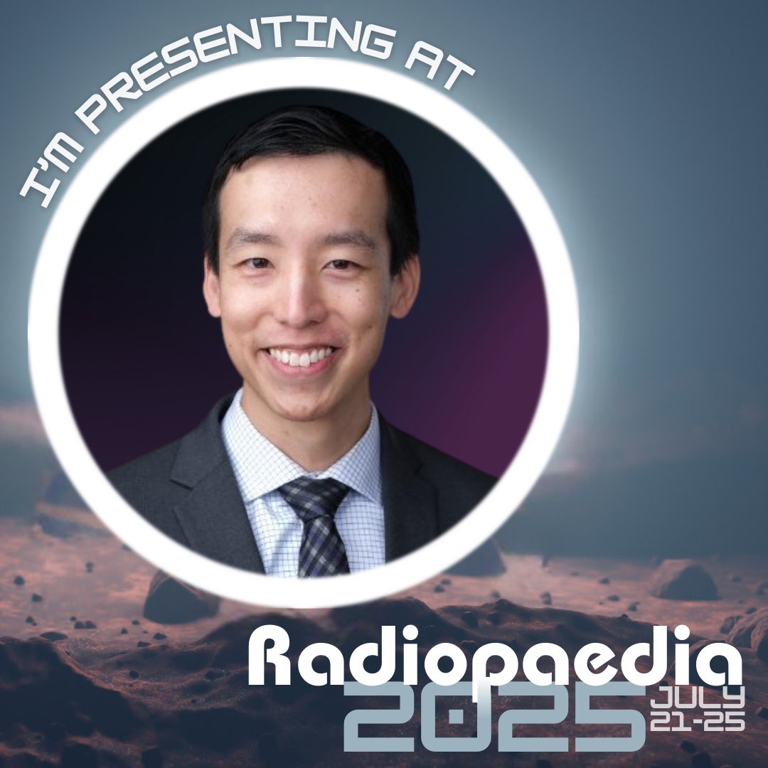 francisdeng's tweet image. The Radiopaedia 2025 conference is soon, July 21-25. Trainee or specialist, you’re going to learn something (w/ CME credit)
I’ll be speaking on neurovascular compression, malpractice, and assorted interactive cases
Register radiopaedia.org/courses/radiop… and catch me in the live chat