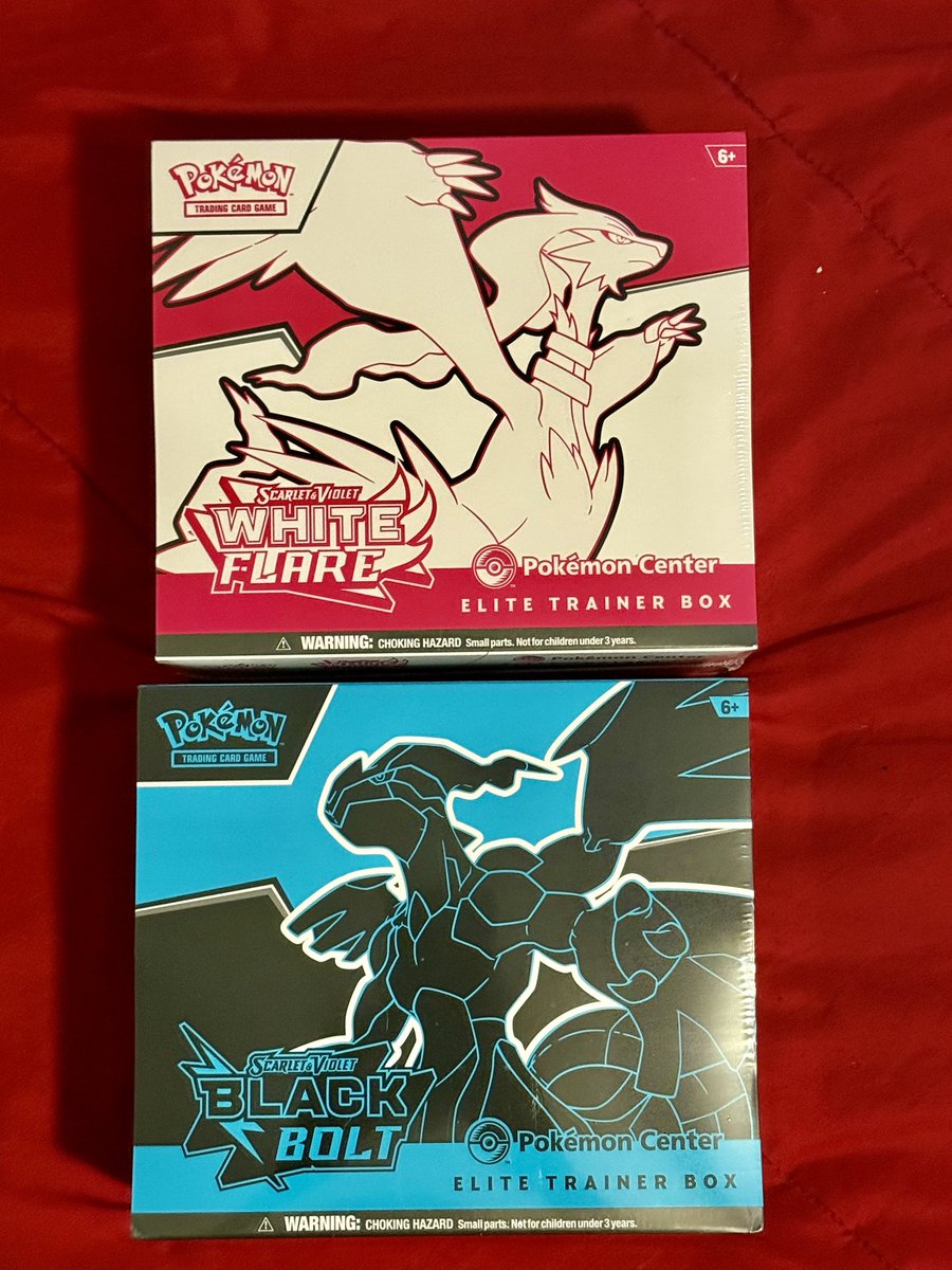 YoJaffe's tweet image. Anyone want these ETBs? Sold listings are weird for the pair. $200 shipped?