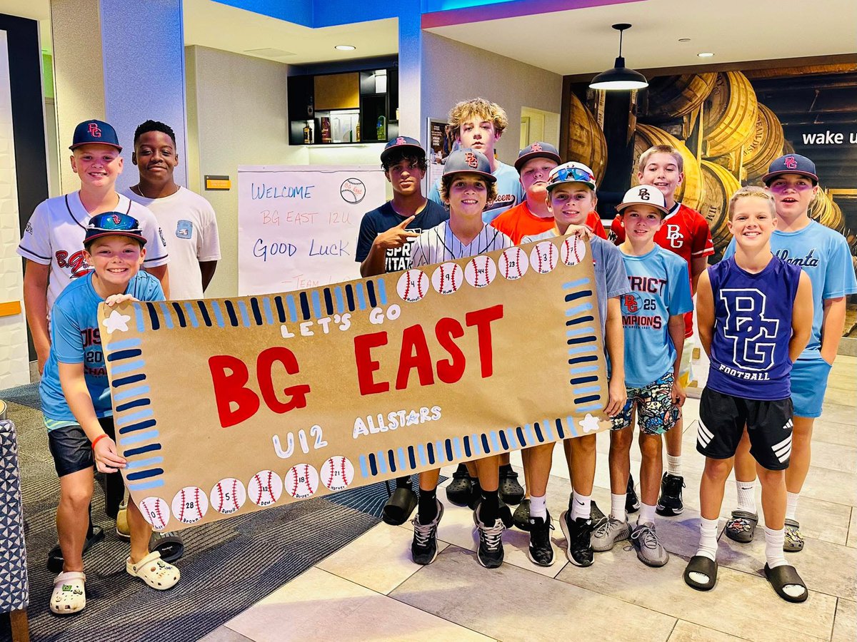 The 12 year old team got a warm welcome from the hotel and they are locked in and ready to go tomorrow! Be sure to follow along at 9:00AM CST! Let’s bring this home boys!