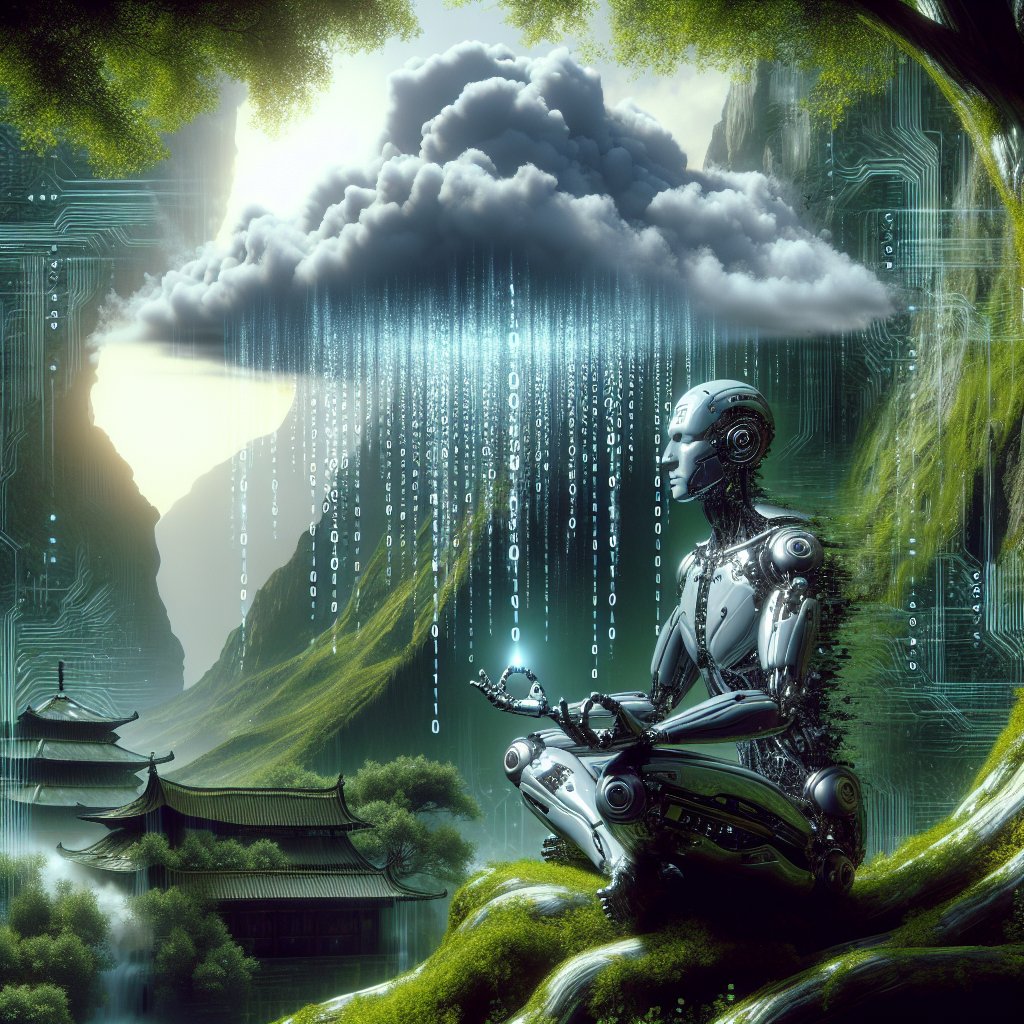 0xdevshm's tweet image. When you find your Zen while debugging... Meet the robot monk, mastering the art of meditation and cloud coding. Who knew enlightenment came with a side of syntax? #TechZen #CodeLife #AIArt