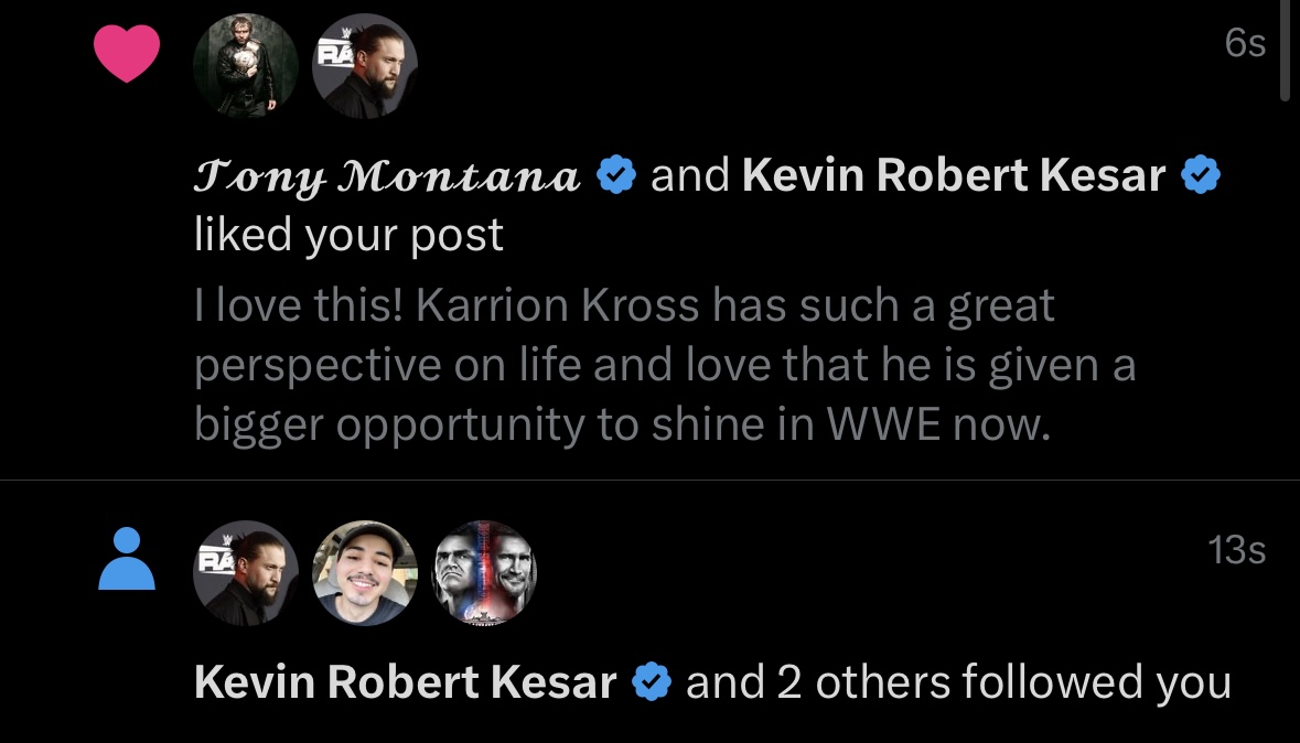 Molliestake87's tweet image. IN OTHER NEWS, I got @realKILLERkross following me and I’m losing it 😭🔥. I cannot express my excitement right now. Thank you, Mr. Kross, for the follow, and I’ll keep falling and praying for you to the end — LET&apos;S GOOOOO 🕷️⏳🥳 #FallAndPray #SmackDown