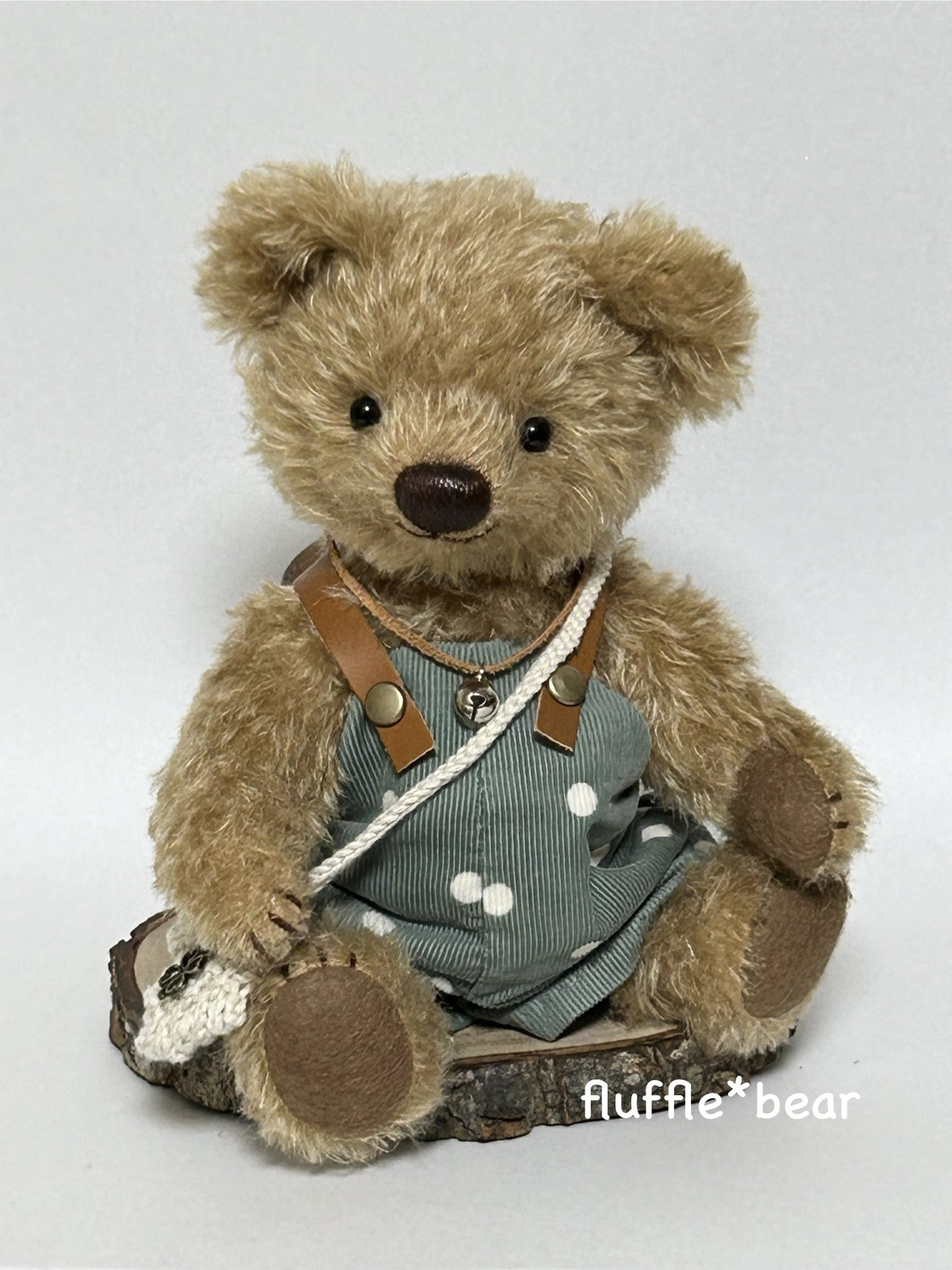 ハンドメイド　テディベア フフちゃん 💭いとわたあめ💭 | ⋆⸜ 一度触ってみてほしい長毛フロッキー