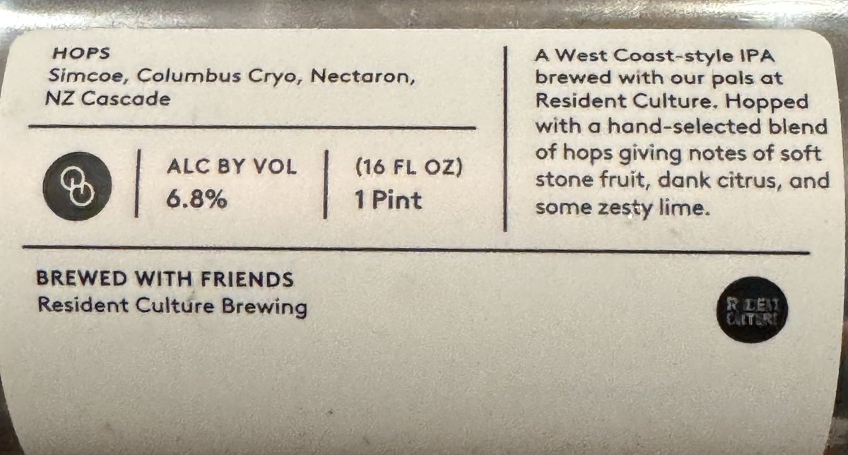 Fresh hop flavor. Fresh from the brewery. Nice colab and fitting for tomorrow’s Mets game. Cheers everyone 🍻