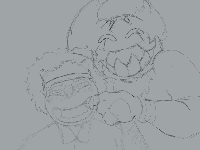 MarxBarks's tweet image. here they are, im not sure i will finish them anytime soon, but i hope you guys enjoy a little gregoriah interaction