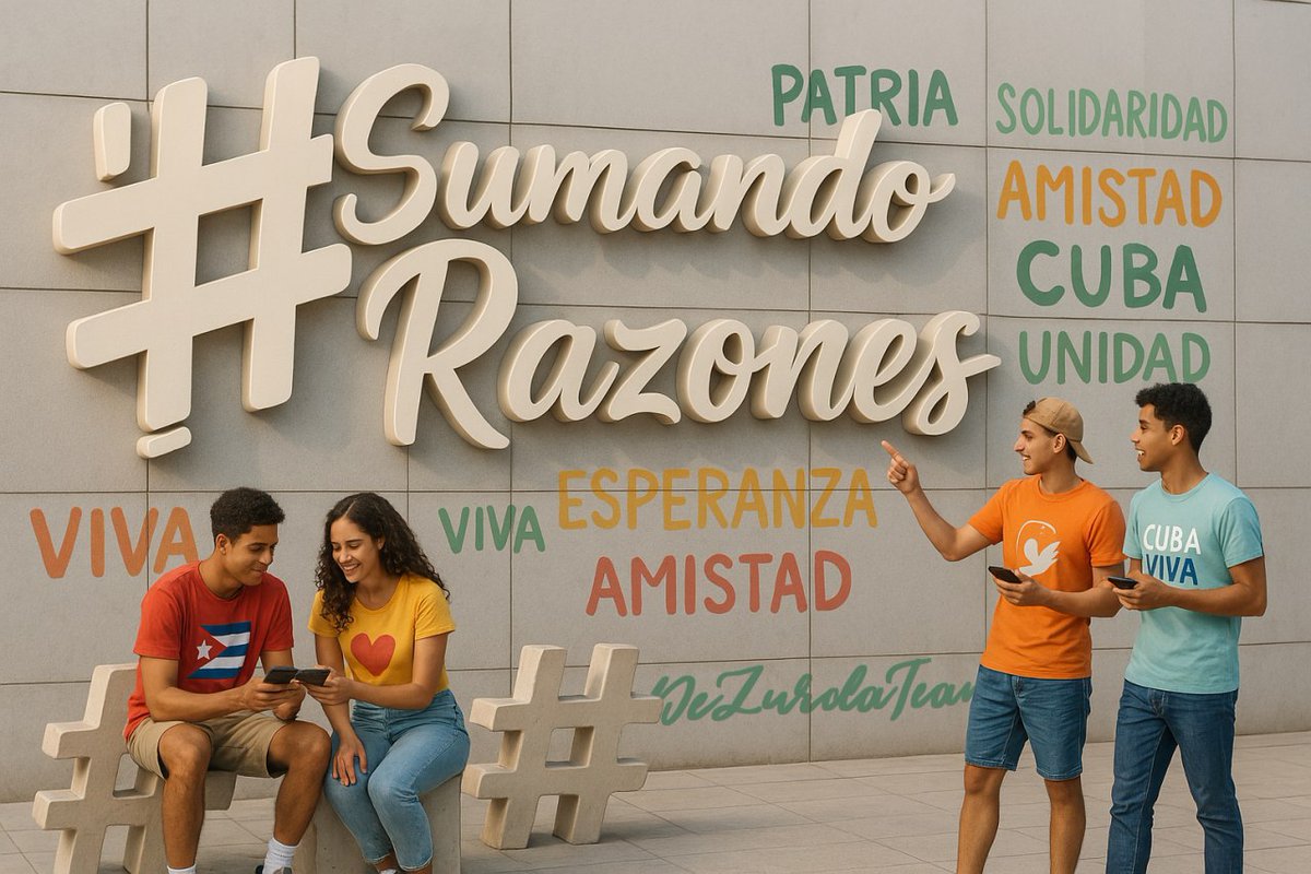 DeZurdaTeam 📳 (@dezurdateam_) on Twitter photo #Últimahora es viernes!!!! 🥁vamos con lo último del <a href="/DeZurdaTeam_/">DeZurdaTeam 📳</a>
🔴 #SumandoRazones de un país para sacar lo mejor y que brille la esperanza.
Suenalo, sueñalo, nos fuimos... a la red ✍️
Te digo #Cuba 🇨🇺 marca un paso de voluntades 😉🎼
#DeZurdaTeam 🤗🇨🇺 #Últimahora es viernes!!!! 🥁vamos con lo último del <a href="/DeZurdaTeam_/">DeZurdaTeam 📳</a>
🔴 #SumandoRazones de un país para sacar lo mejor y que brille la esperanza.
Suenalo, sueñalo, nos fuimos... a la red ✍️
Te digo #Cuba 🇨🇺 marca un paso de voluntades 😉🎼
#DeZurdaTeam 🤗🇨🇺