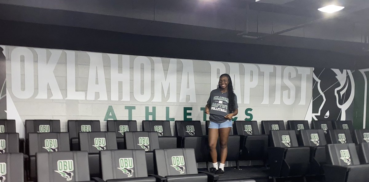 cdavisvball2026's tweet photo. Thrilled to announce my commitment to Oklahoma Baptist University! Thank you Coach Howle for this amazing opportunity. Very grateful for Coach J and all the coaches I have had on this journey. Blessed to join the Bison family! #OBUCommit #GoBison #Blessed #Volleyball #NeverGiveUp https://t.co/pVpVXTSni9