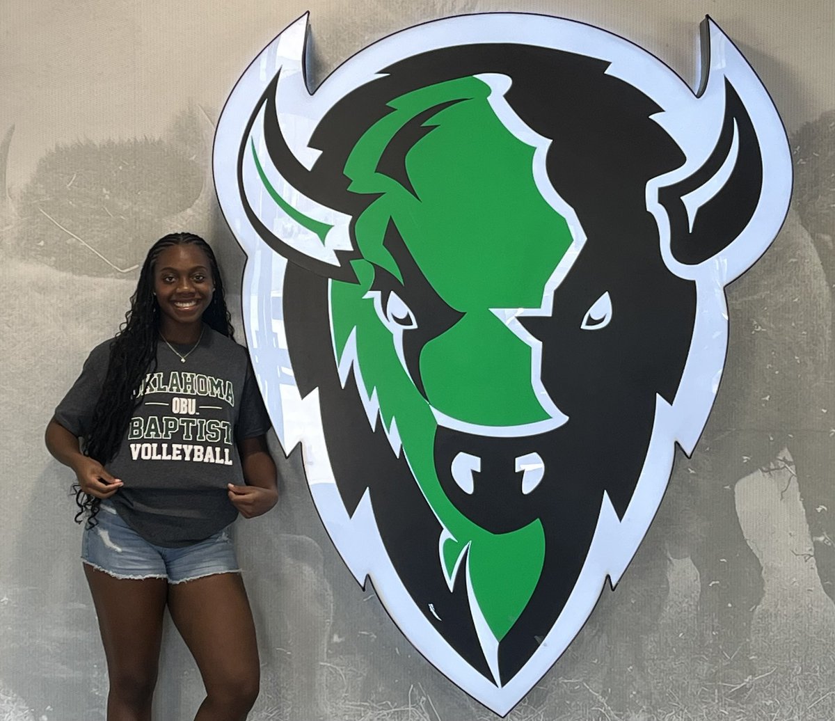 cdavisvball2026's tweet photo. Thrilled to announce my commitment to Oklahoma Baptist University! Thank you Coach Howle for this amazing opportunity. Very grateful for Coach J and all the coaches I have had on this journey. Blessed to join the Bison family! #OBUCommit #GoBison #Blessed #Volleyball #NeverGiveUp https://t.co/pVpVXTSni9