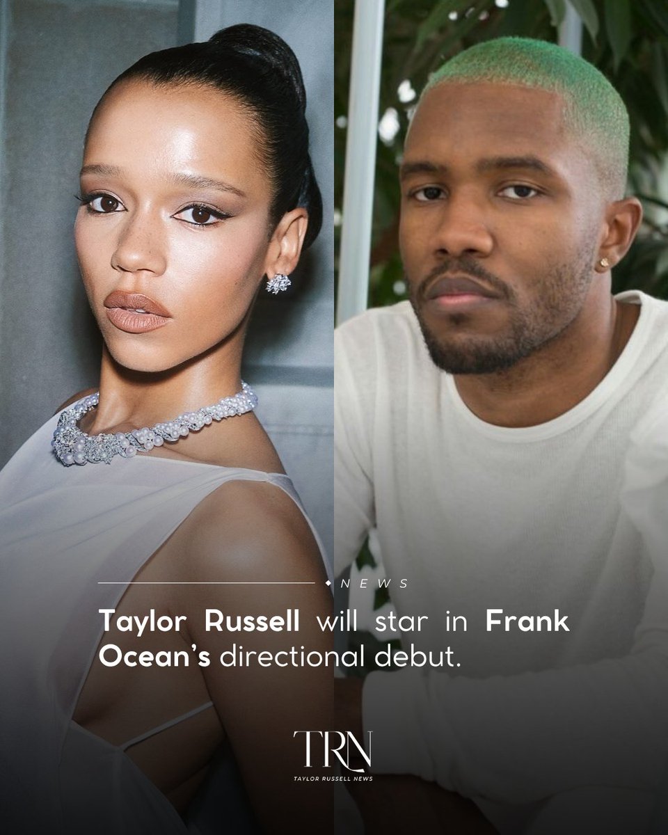 TayRussDetails's tweet photo. Taylor Russell is confirmed to star in the upcoming directional debut of Frank Ocean. Her co-star will be actor David Jonnson. https://t.co/JvwBQiuGuO