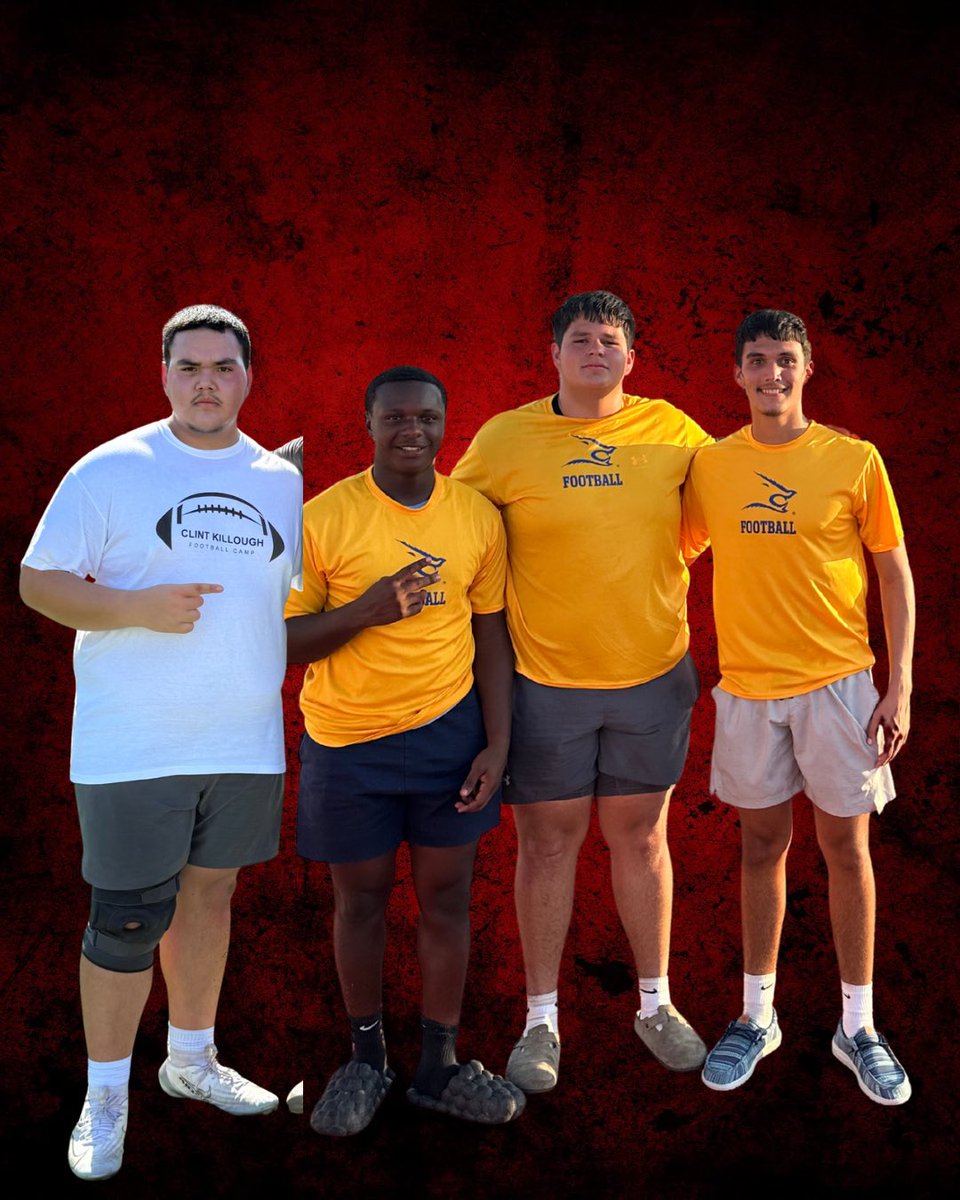 Our Titans had a day at some college camps today! Way to get out and compete fellas!
<a href="/Noah_Gonzales08/">Noah</a> 
<a href="/dedric_callis/">Dedric Callis</a> 
<a href="/May827_/">Mason Mendoza</a> 
<a href="/izayahtaylor21/">izayah</a> 
#RecruitTheTitans #UMW
