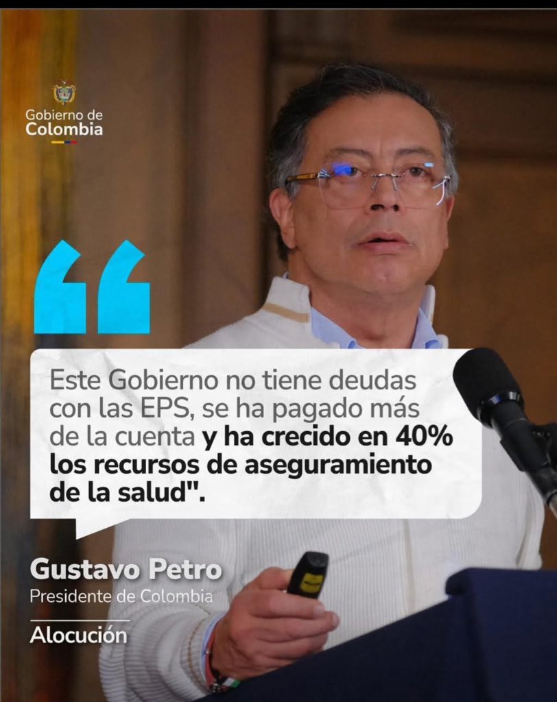 ElizbethCristi7's tweet photo. Y recuerden, amiguitos: si no les dan medicamentos ni citas, no es culpa del gobierno ni del médico… es porque los dueños de las EPS están saboteando el sistema para echarle la culpa a Petro. ¡Así de claro! https://t.co/CkryNVgpA4