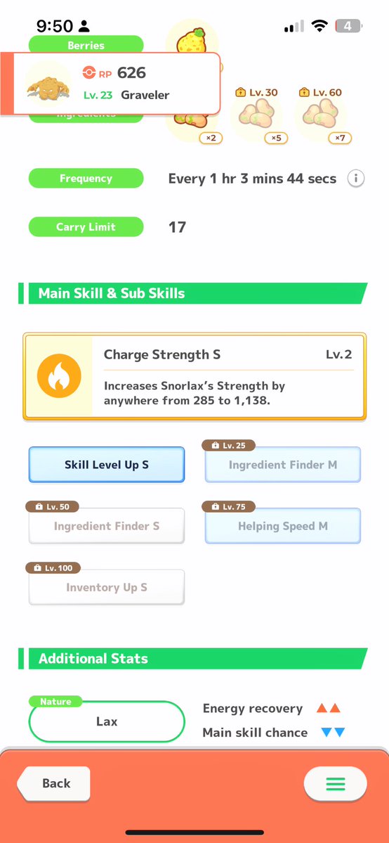 FlexMuscleASMR's tweet image. SHINY GRAVELER WITH AMAZING STATS✨
#PokemonSleep
#PokemonSleep2nd
#MostStylishSleepStyle
#ポケスリ2周年をいっしょに